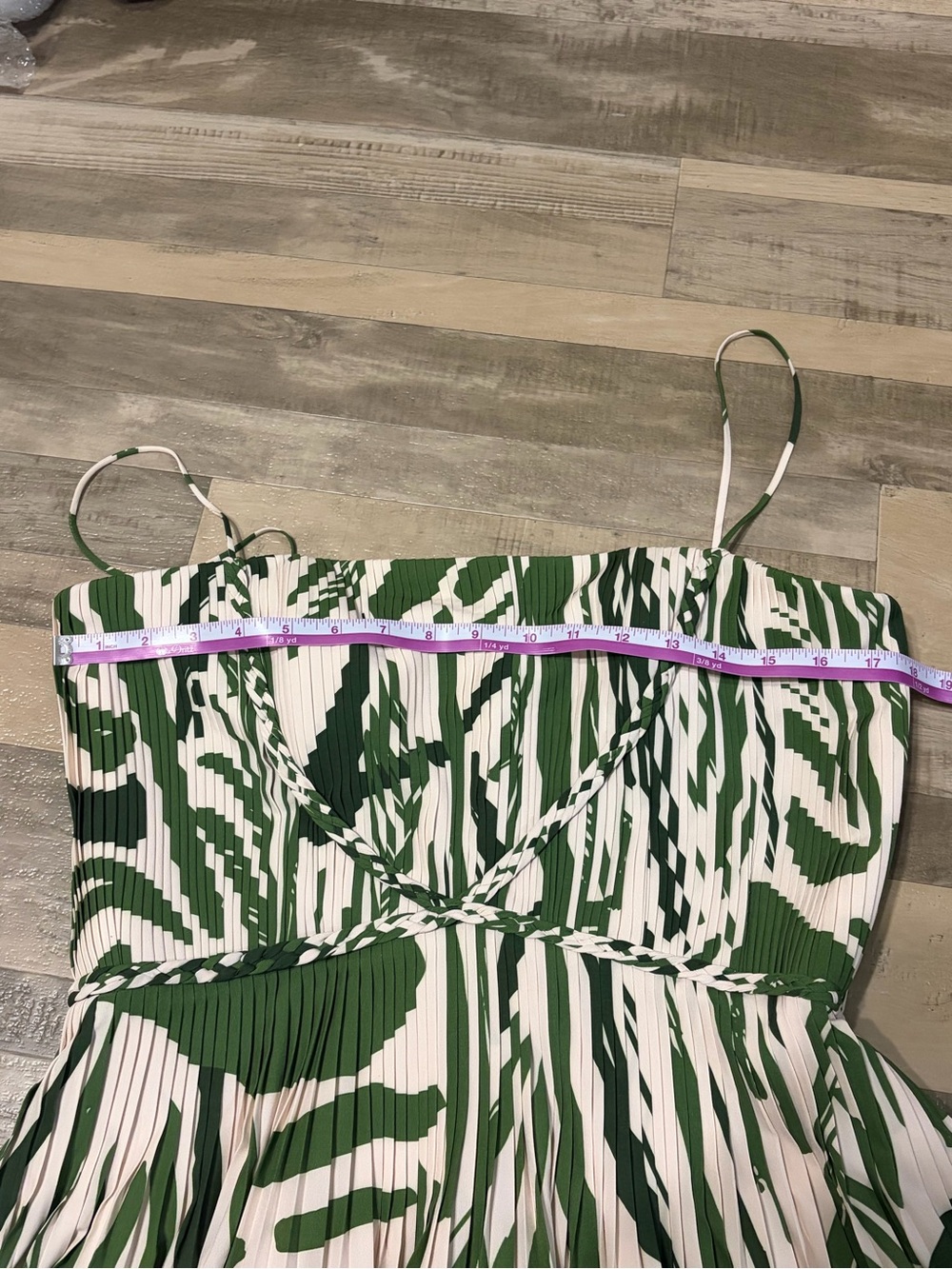 Andres Otalora Womens 12 Exclusive Kalal Abstract Print Crepe Maxi Dress Green - Picture 5 of 10